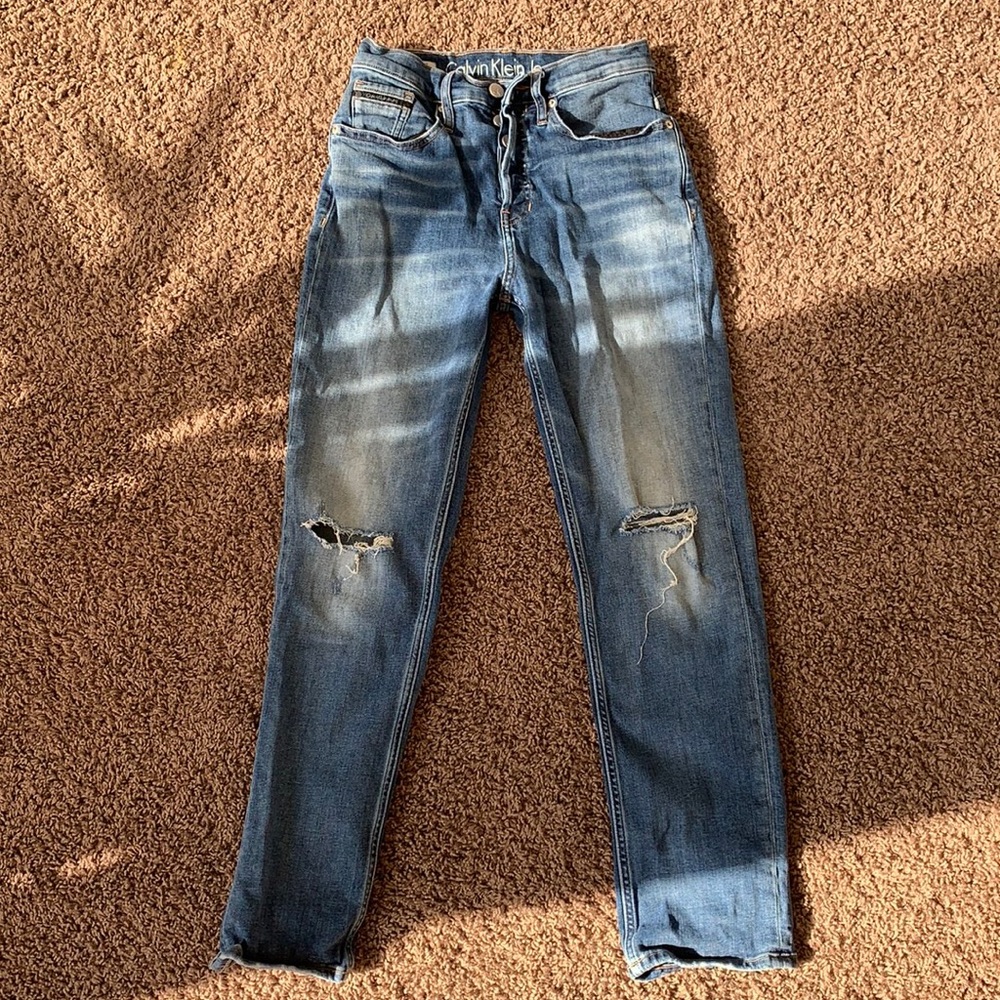 Calvin Klein High Rise Straight Jeans